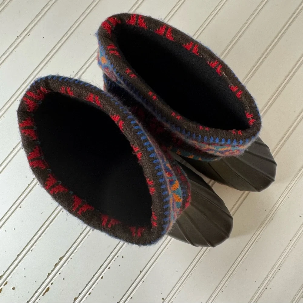 MUK LUKS Rainboots Women's 7‎ Duck Boots Southwest Slip On